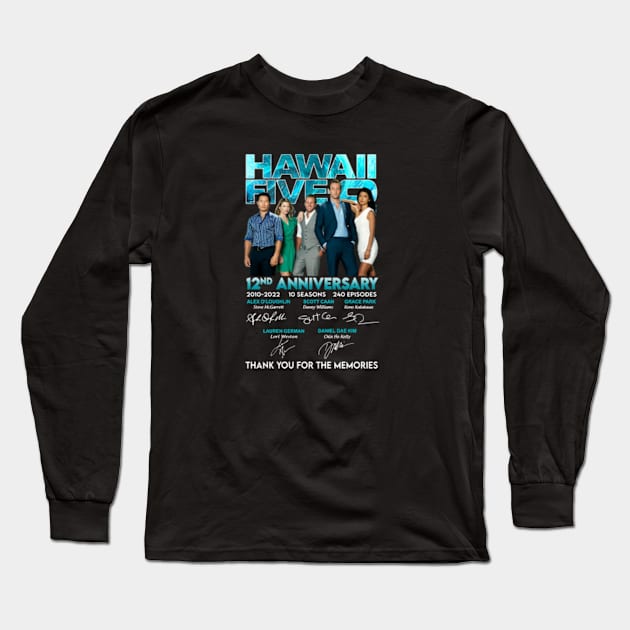 Hawaii Five 0 Tv Series 12nd Anniversary Thank You Long Sleeve T-Shirt by chancgrantc@gmail.com